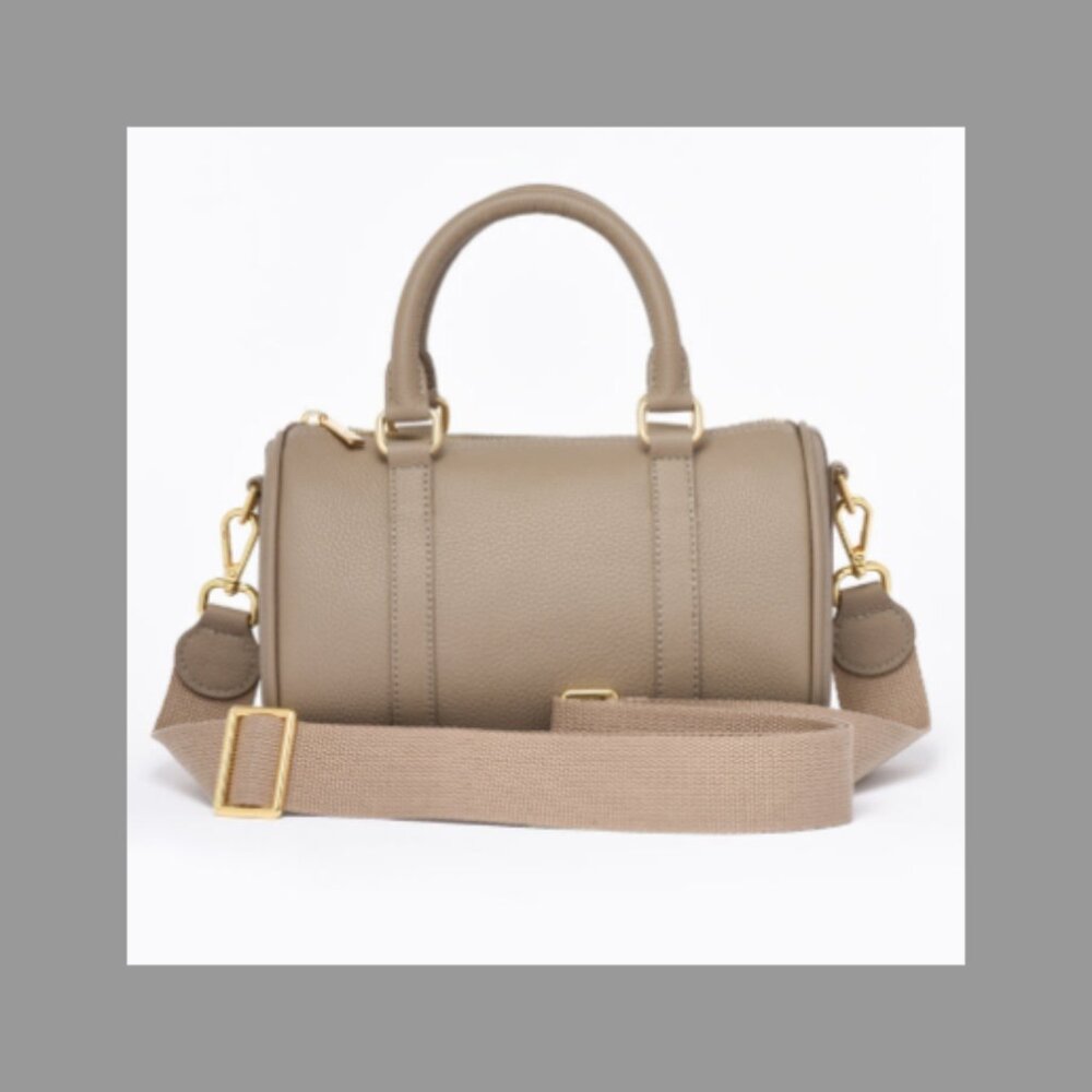DUYP DressUpYourPurse Melodie Cecile Taupe Grained leather - Mini Boston bag